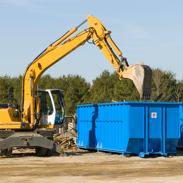 can i rent a residential dumpster for a construction project in Las Palomas